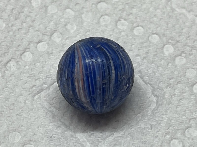 Antique German Handmade Onionskin Marble
