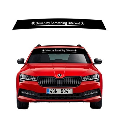 Auto Windschutzscheiben Aufkleber Driven by Something Different Škoda Superb