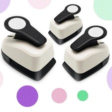 Circle Punch, Circle Hole Punch, Paper Hole Puncher, 3 PCS CirclePunch Set, 1 in