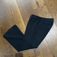 Talbots Women s Rayon Nylon Black Pants Size 12P Straight Career Trousers 35x28