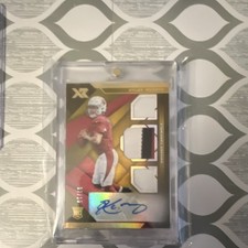 2019 XR Kyler Murray Auto Rookie Triple Patch Gold /10 AZ Cardinals #201