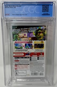 CGC Graded Super Mario Wonder NEW Nintendo Switch (1016354005, 9.9 A++)
