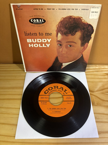 Buddy Holly - Listen To Me 1958 EC81169 7" EP Schallplatte Koralle sehr guter Zustand + sehr guter Zustand +