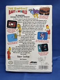 Los Simpson: Bart vs. el Mundo Nintendo NES CIB Abierto Juego Sellado Por Favor Leer