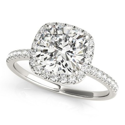 Best Sale! Halo-Verlobungsring 2 kt DE/VS Lab-gezüchtet Kissenschliff Diamant Platin