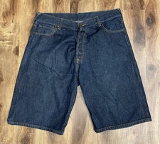 Selvedge EVISU Indigo Genes Japon Denim Short Jeans Blue Size 40x13