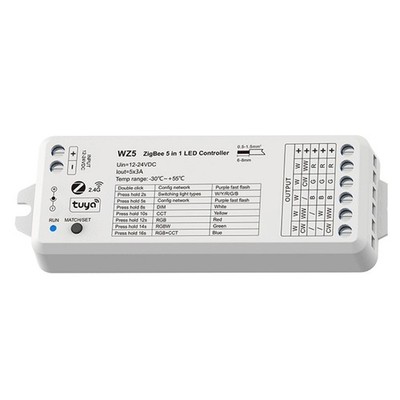 Tuya  LED-Controller 5in1 RGB CCT RGBW RGBCCT DC 12V 24V 15A LED-Streifenli5812