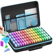 Diamond Painting Storage Container 80 Slots Portable Bead Box Accessories Tools