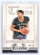 Anthony Davis 2015-16 Panini Excalibur #17 Team Titans Silver #/70