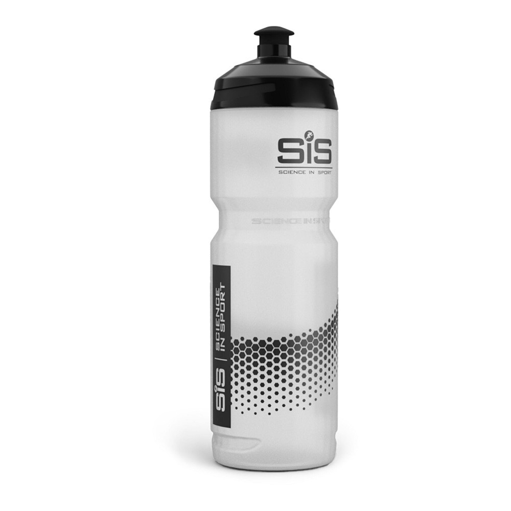 SIS Energy Drink Rennrad / Mountainbike Trinkflasche 800ml - Schwarz / Klar