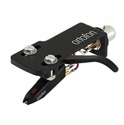 Ortofon Pro S OM Premount Hi-Quality Turntable Cartridge on SH-4 Black Headshel