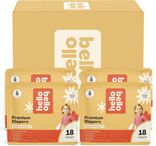 Diapers, Size 5 27 Lbs Flower Child, 72 Count Value Pack of Premium Disposable