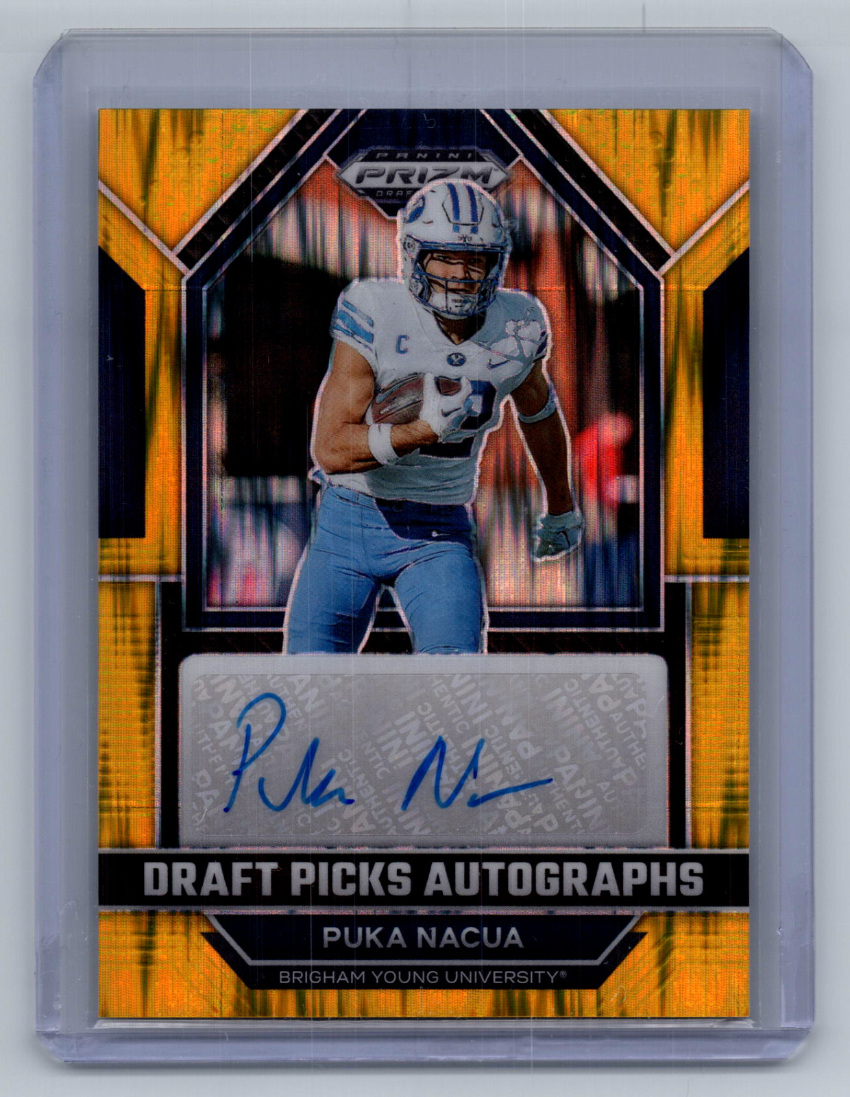 Puka Nacua Panini Prizm Draft Picks Draft Picks Autographs #DPAPNU Gold Flash