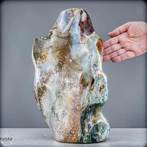 Sehr Große Natürliche Achat Kristall-Flamme -9020,67g