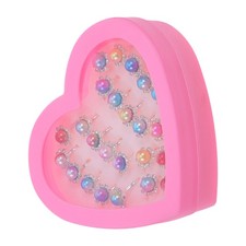 1Set Little Girl  Adjustable Pearl Rings Toys  Kids Play Jewelry