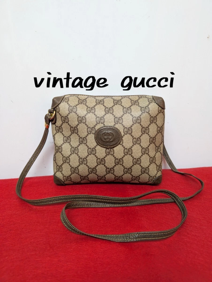 Sac bandoulière Gucci motif Gg pochette ancien pas de rayures ou de taches notables