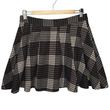 Workshop Pleated Plaid Mini Skirt Large Academia Y2K Flannel Schoolgirl Preppy