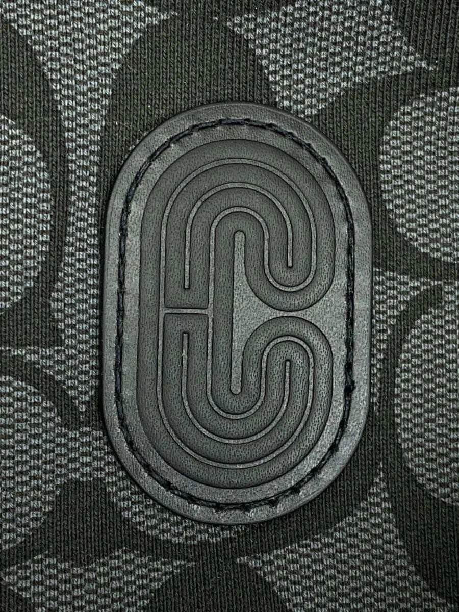 Felpa con cappuccio e zip Coach cotone grigio modello totale 6514 usata