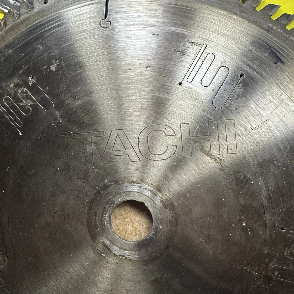 日立 Delta 10 英寸硬质合金锯片套装 80T 60T 斜角台锯 5/8 英寸杆 — 第 4/4 张图片