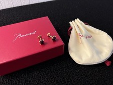 M dicis Model Red And Vermeil Crystal Earrings From Baccarat