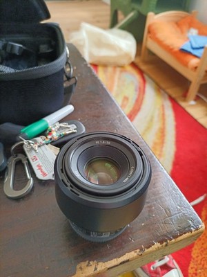 Sony FE 50mm f/1.8 E-Mount Full Frame Lens with Hood