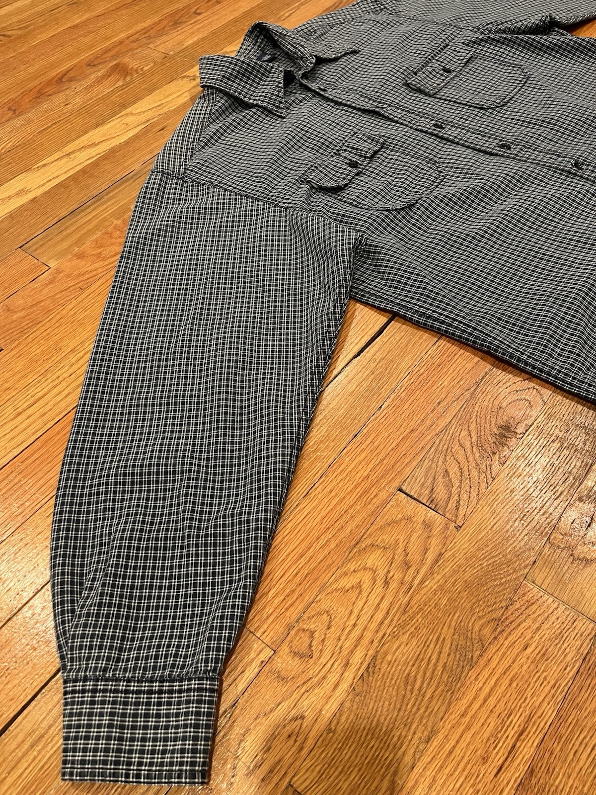 Y2K Gap Long Sleeve Button Down Work Utility Flan… - image 3