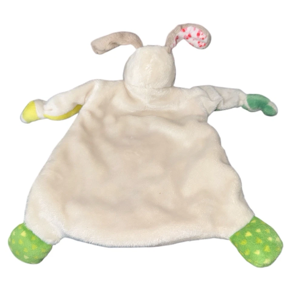 My First Nici Puppy Dog Lovey Mom Dad Equals Me manos anudadas verde crema amarillo Foto 2 de 3