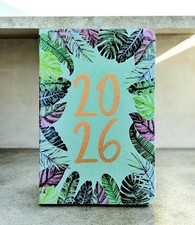 2026 A5 Page A Day Diary Luxury Floral Journal Organiser index Diary Planner