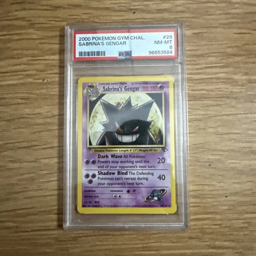 Pokemon Gym Challenge 2000 Sabrina's Gengar #29/132 PSA 8