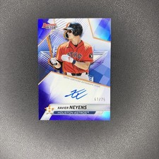 2025 Bowman’s Best Xavier Neyens Auto Purple Refractor SP /75 Astros Prospect