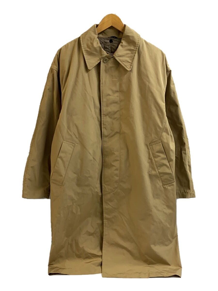 TAION M Beige Polyester Solid Coat Thin Insulatio… - image 1