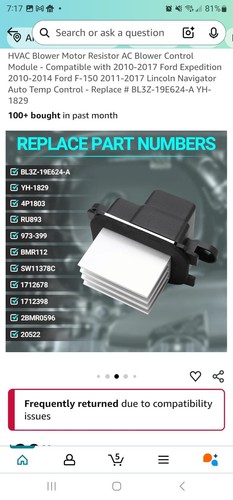 Auto Extra RU-456 HVAC Blower Motor Resistor - Picture 5 of 5