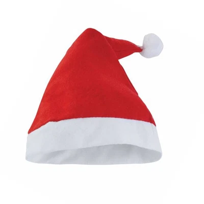 Gorro Navidad Santa Claus Terciopelo Rojo Esponjoso Felpa 50-100x - Imagen 1 de 4