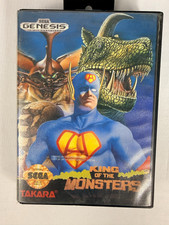 King of the Monsters Sega Genesis 1992 SNK Game Cartridge + Case Tested Takara