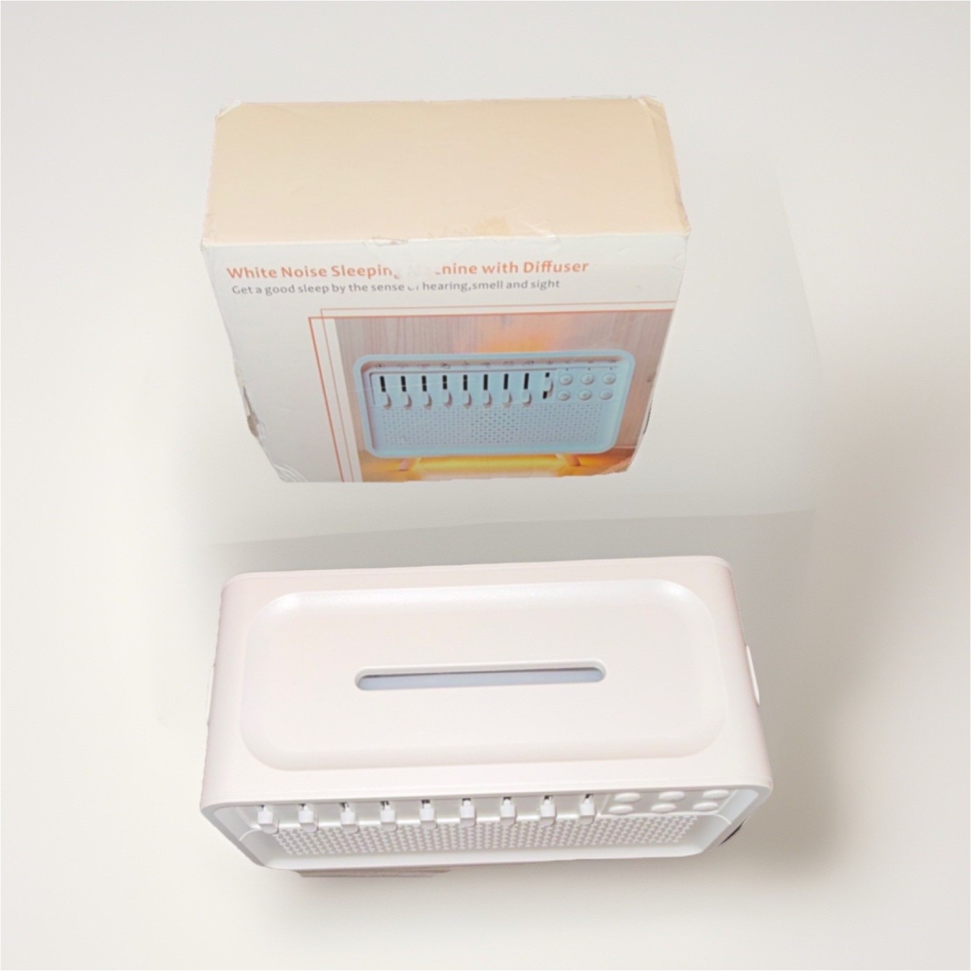 White Noise Sleeping Machine with Diffuser, Humidifier, Night Light, Bluetooth