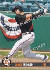 2017 San Jose Giants Jonah Arenado Rookie Card Baseball Card