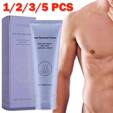 5/1x Permanent Hair Removal Cream Painless Stop Hair Growth Inhibitor Remover