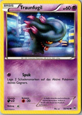Pokemon Traunfugil 65/162 TURBOstart Deutsch