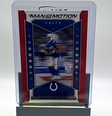 Panini 2022 Rookies & Stars Man in Motion Jonathan Taylor #MM-1 Red&Blue /15