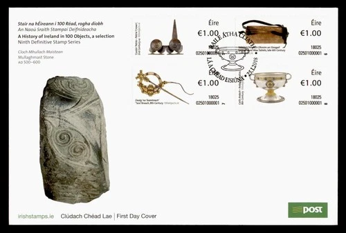 DR WHO 2018 IRELAND FDC HISTORY/ARTIFACT COMBO M77331