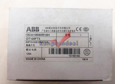 1PC New ABB OT125FT3 125A Disconnect Switch