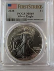 2026 $1 American Silver Eagle FS PCGS MS69 American Flag Label