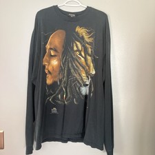 Bob Marley Lion Zion Rootswear Long Sleeve Reggae Vintage 2XL Lion Head