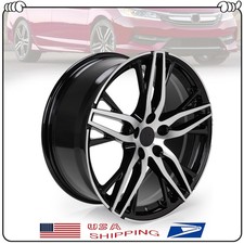 19 Machined Black Wheel For 2016-17 Honda Accord Oe Quality Alloy Rim 64083 Usa