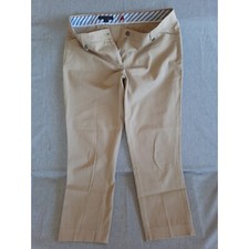 Brooks Brothers 346 Natalie Fit Taper Women 10 Outdoor Lined Beige Ankle Pants