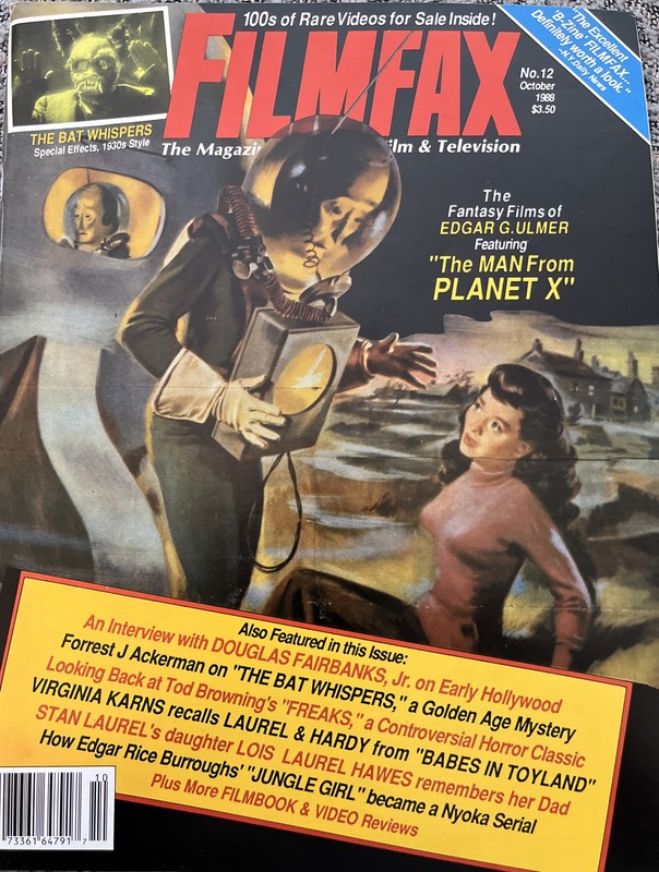 Filmfax #12 October 1988 (Douglas Fairbanks Jr., Freaks, Man From Planet X)