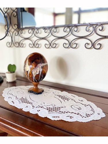 Lace Collection Rose Design Ecru or White in Various Sizes - Picture 7 of 11