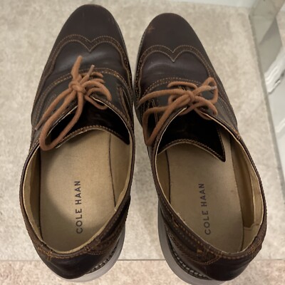 Cole Haan C23427 Original Grand Wingtip Oxford Shoes Dark  display picture 2