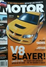 MOTOR CAR MAGAZINE Jan. 2004 **V8 SLAYER**