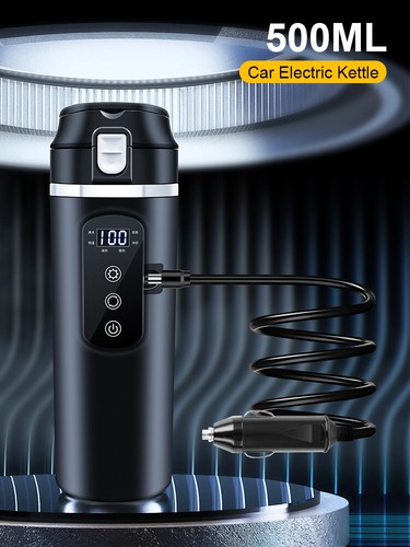 Portable Car Heating Cup Stainless Steel Water Warmer Bottle LCD Display 4 Modes - Picture 8 of 21